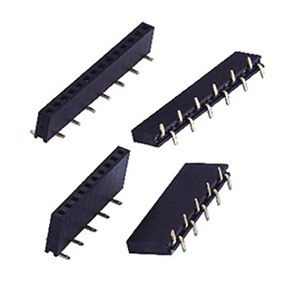 2.54mmFemale Header single Row SMT Y-type forward/reverse foot position